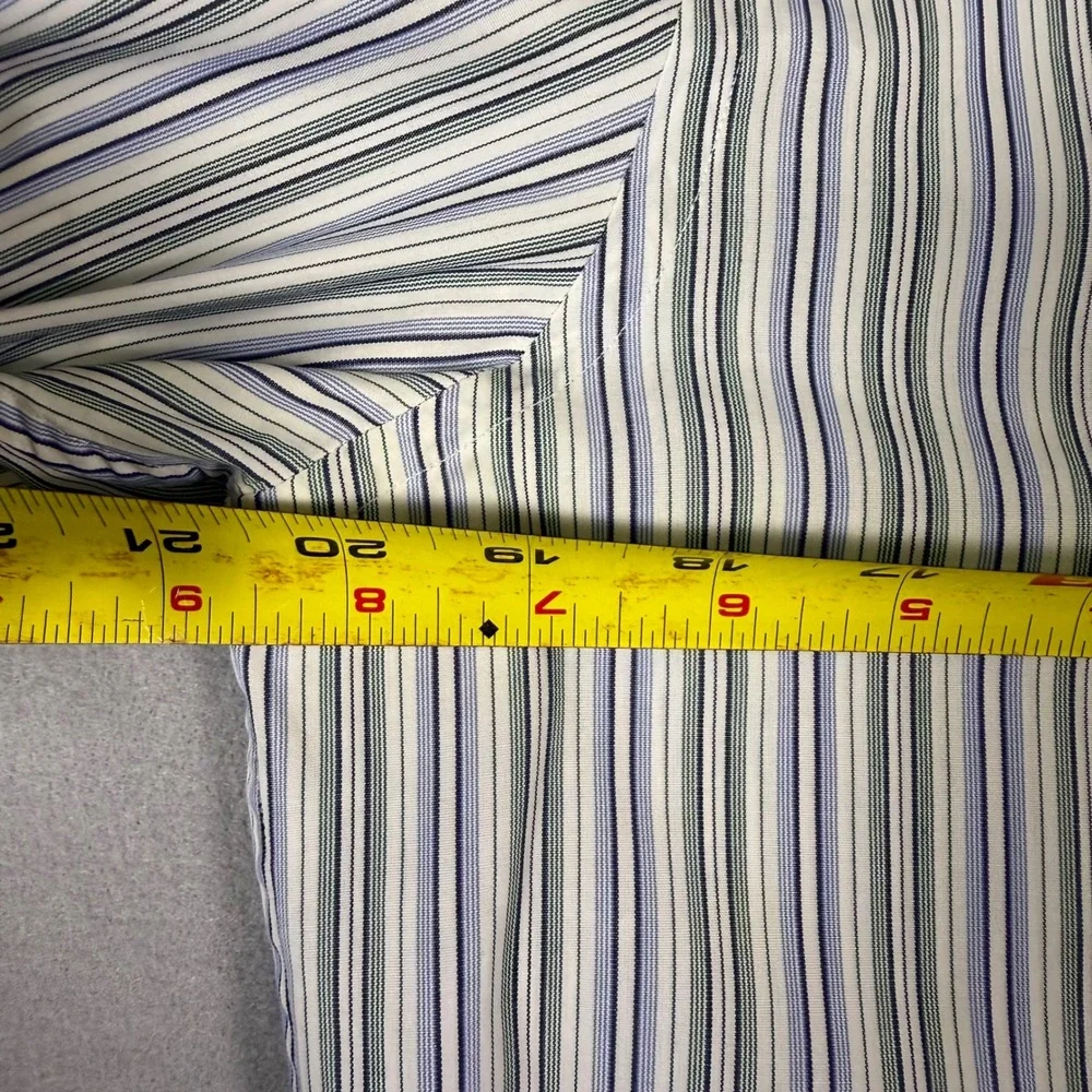Banana Republic Slim Fit Albini Italian Fabric Striped Shirt Mens M 15-15.5 7.99